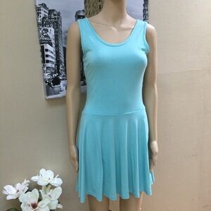 Foreign Exchange Sleeveless Aqua Mini Dress